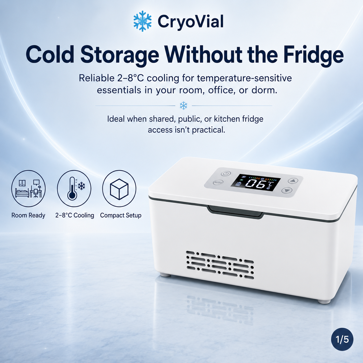 CryoVial Peptide Cooler