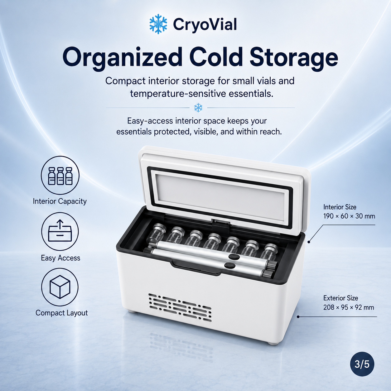 CryoVial Peptide Cooler