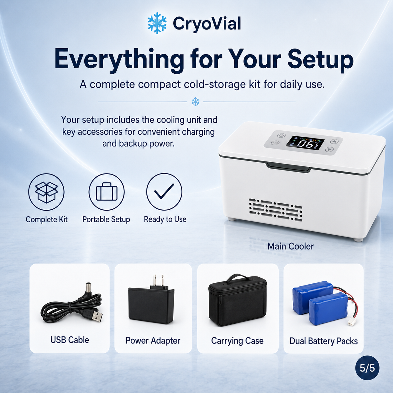 CryoVial Peptide Cooler